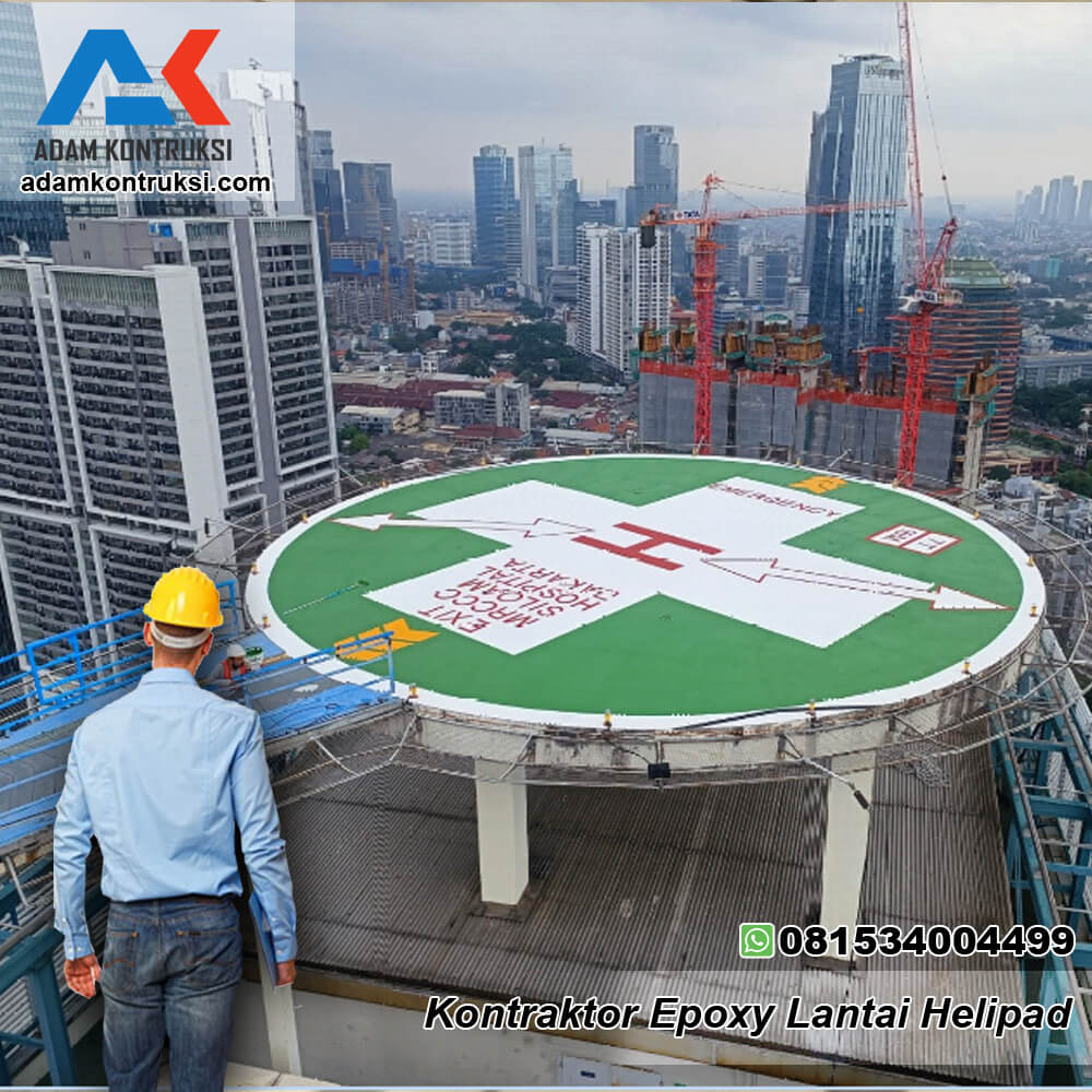 Kontraktor Epoxy Lantai Helipad 1 Kontraktor Epoxy Lantai Helipad